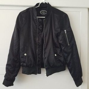 Ambiance Black Bomber Jacket